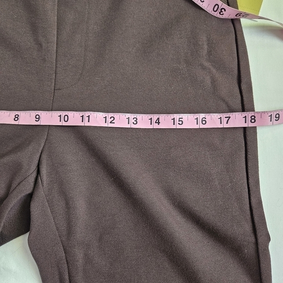 Michael Michael Kors Straight Pull On High Rise NWT Brown Pants Medium - Picture 6 of 12